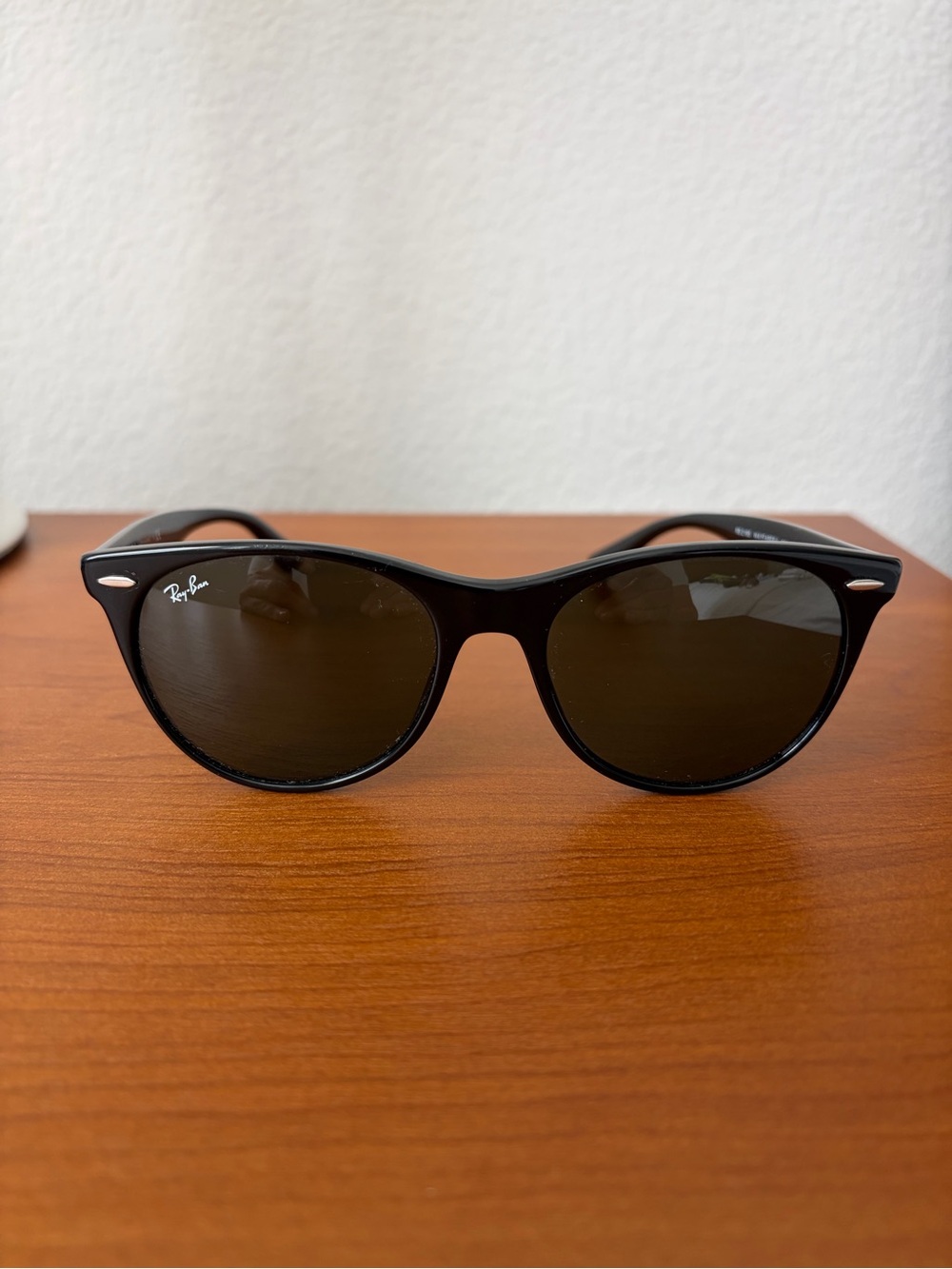 Ray‑Ban Black Wayfarer 2 Sunglasses with Black Lenses